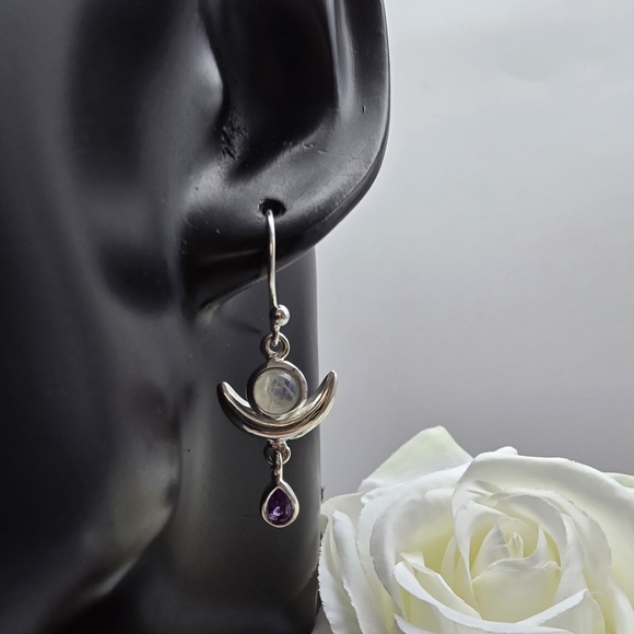 MOON LIBERTY EARRINGS - Picture 4 of 6